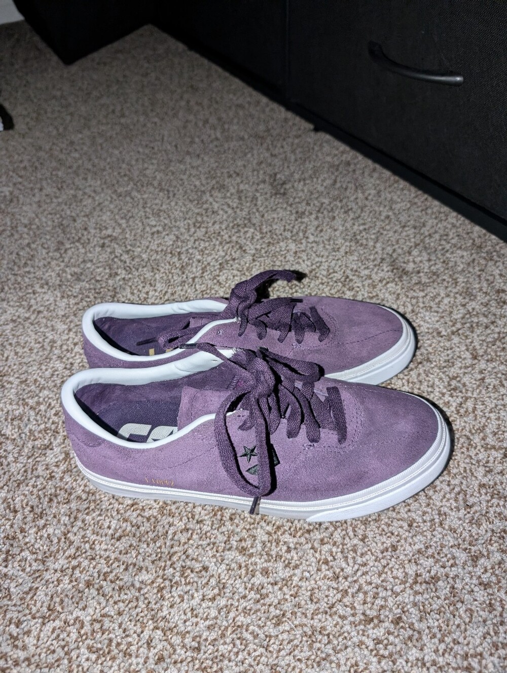 Rare Converse X Louie Lopez Pro Purple Skateboarding Shoes Women's 7 Men's 5.5